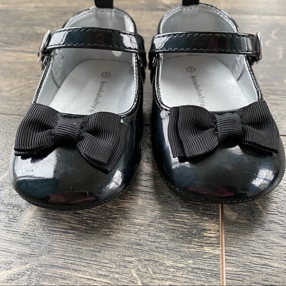 2/$8 Koala Baby Patent Leather shoes size 3 black - Picture 2 of 9